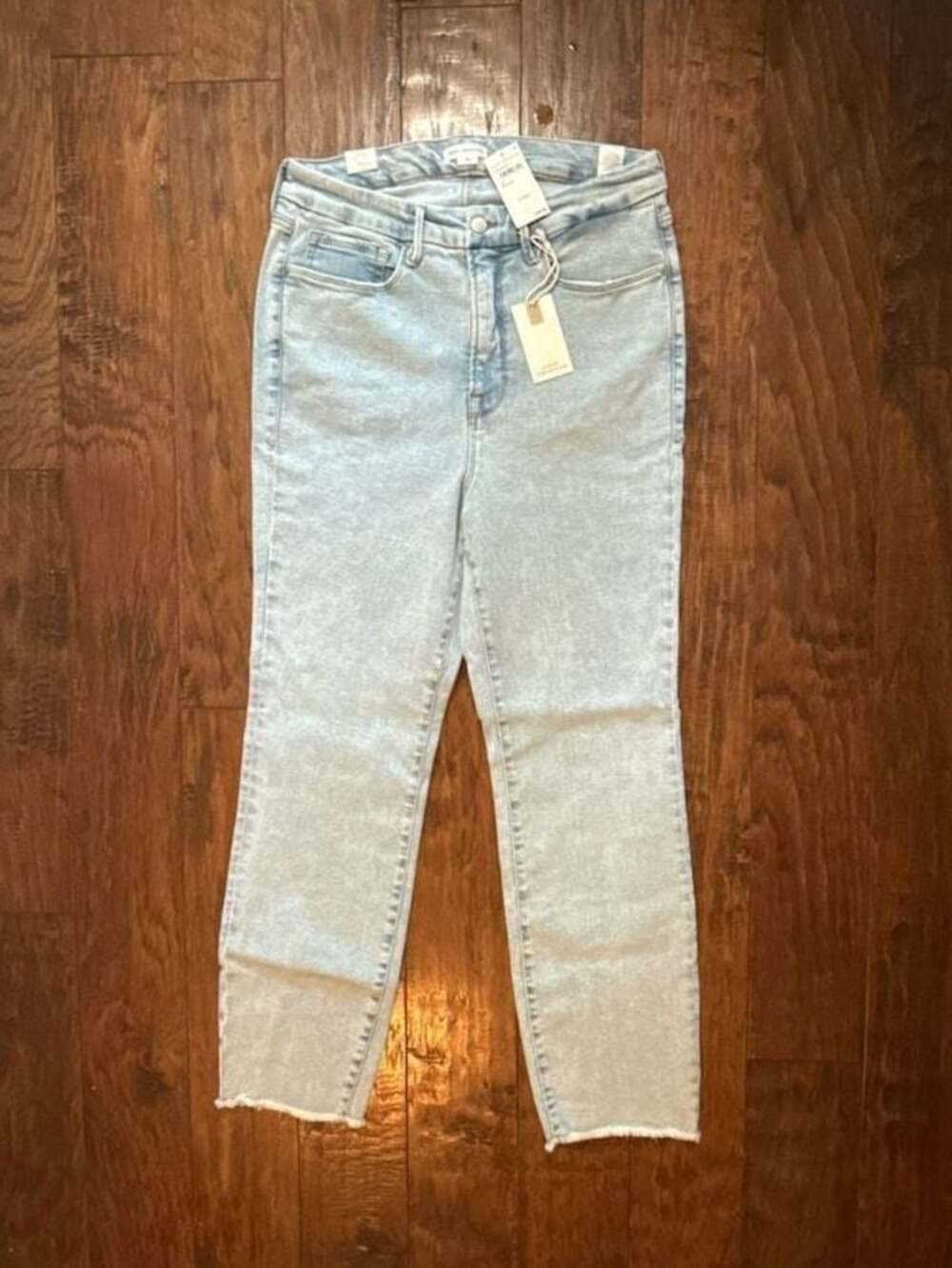 GOOD AMERICAN Good Classic High-Rise Split Hem Skinny Jeans, 15 Plus